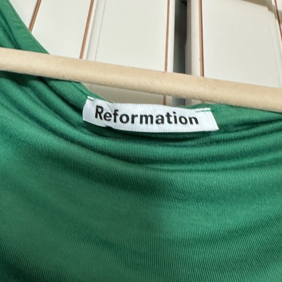 Reformation Jamen Dress Kelly Green (D9) - Picture 6 of 8